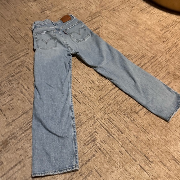 Women's Light Blue Distressed Jeans - Picture 5 of 6